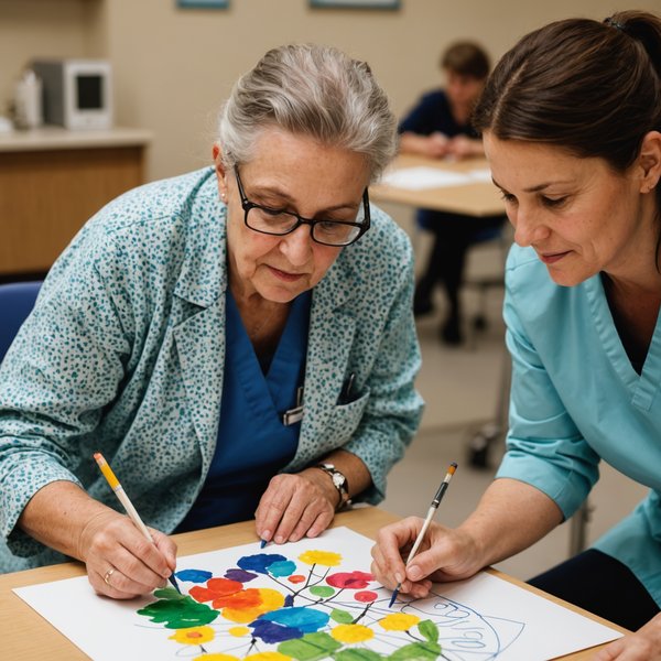 Comment les hôpitaux peuvent-ils intégrer des activités artistiques pour les patients?